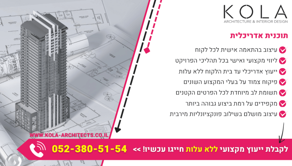 תוכנית אדריכלית יסודית ומקיפה בונים עם צוות אדריכלים מקצועי של קולה